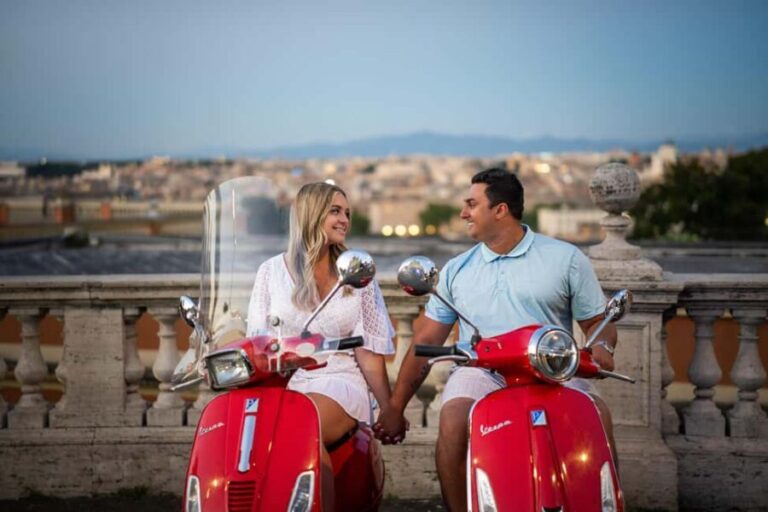 Rome: Vespa Tour with Photo Stops and City Center Pickup - The Itinerary Breakdown