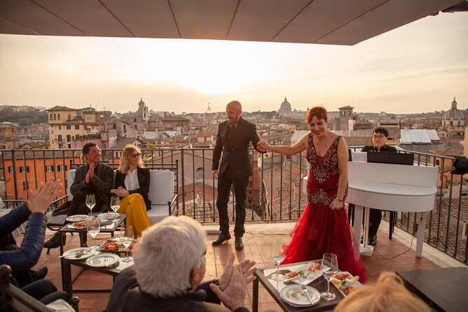 Rooftop Bar Opera Show: The Great Beauty of Rome - The Aperitivo: Food, Drink, and Atmosphere