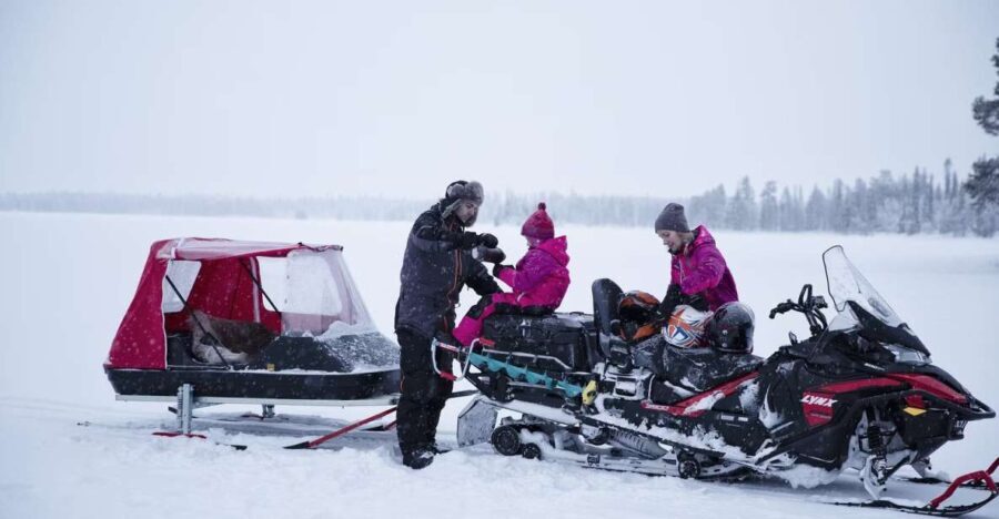 Rovaniemi: Family Snowmobile Sledge Ride - An Honest Look at the Family Snowmobile Sledge Ride