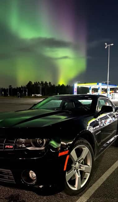 Rovaniemi: Private Northern Lights Tour in Chevrolet Camaro - The Experience in Detail