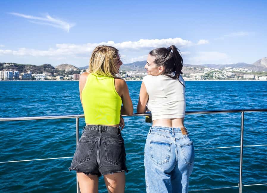 Sailing catamaran ride through Cova Tallada and optional swim stop - The Swim Stop: A Refreshing Bonus