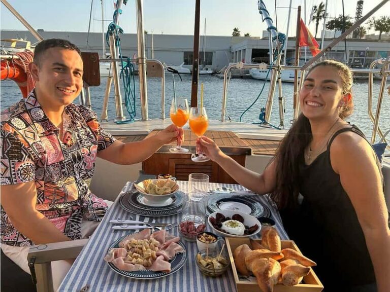 Sailing experience_ Barcelona_with a drink and snack - What to Expect from Your One-Hour Sail in Barcelona