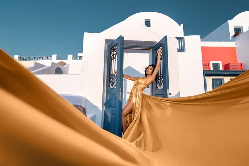 Santorini: Flying Dress Photoshoot - What Is the Santorini Flying Dress Photoshoot?
