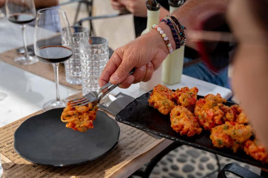 Santorini : Greek Spirits and Food Tasting Experience - The Food and Drink