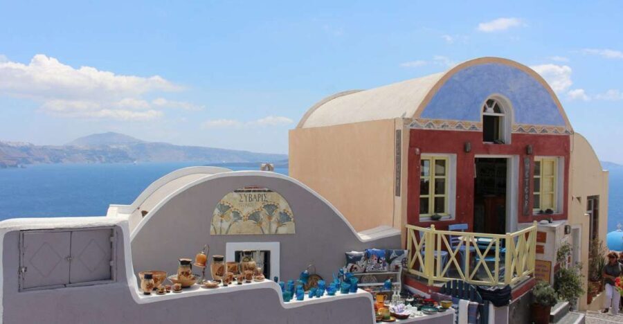 Santorini Island Bus Tour and Caldera Sunset Cruise - The Volcano and Thermal Springs Experience