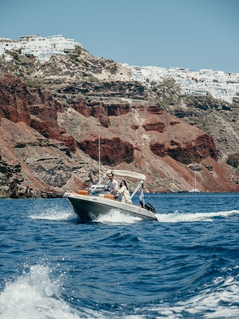Santorini: License Free, Luxurious Small Boat Rental - The Itinerary and Your Day on the Water