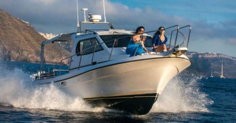 Santorini Private Cruise boat fishing tour - BBQ, Snorkeling - The Experience of the Guides and the Atmosphere