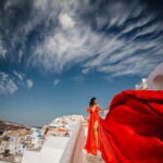 Santorini:Flying Dress shoot with Professional photographer - The Details That Matter