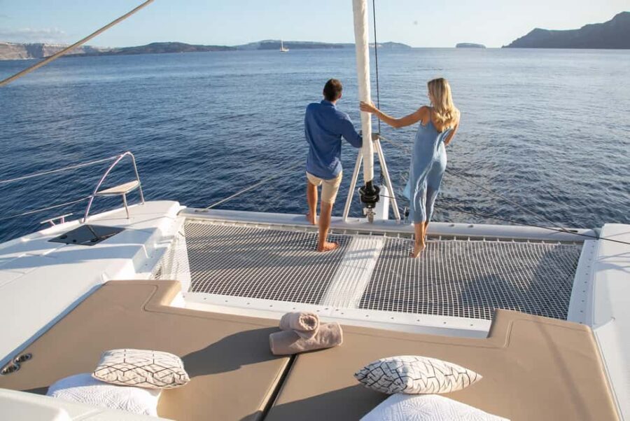 Santorini:Private Catamaran Tour with BBQ & Unlimited Drinks - Who should book this tour?