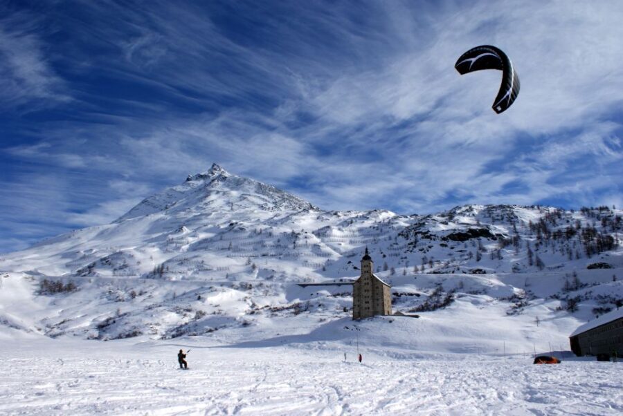 Snowkiting School on the Simplon Pass - The Learning Curve