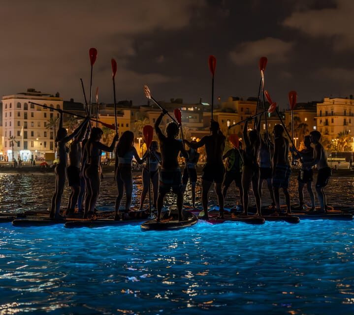 Starlight Paddlesurf during the night in Barcelona - The Experience Itself: A Night to Remember