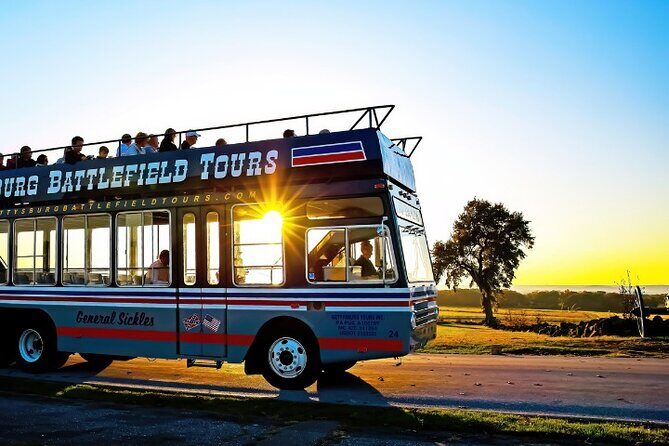 Sunset Double Decker Bus Tour in Gettysburg - The Itinerary: What to Expect