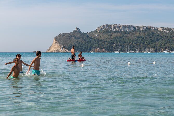 SUP tour in the crystal clear waters under the Sella del Diavolo - The Route and Stops