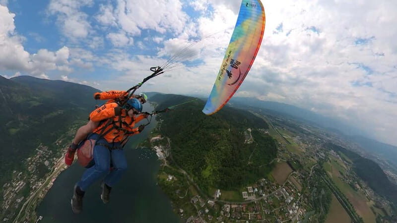 Tandem flight: Paragliding panorama tandem flight - The Takeoff: A Short but Thrilling Moment
