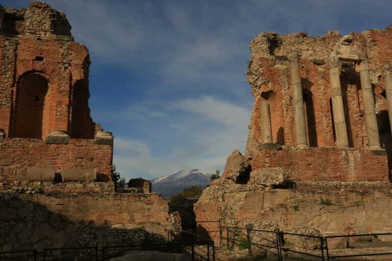 Taormina: Ancient Theater Entry Ticket and Guided Tour - The View and the Atmosphere