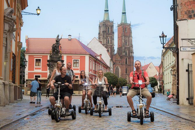 The Grand E-Scooter (3 wheeler) Tour of Wroclaw - everyday tour at 9:30 am - A Detailed Look at the Itinerary