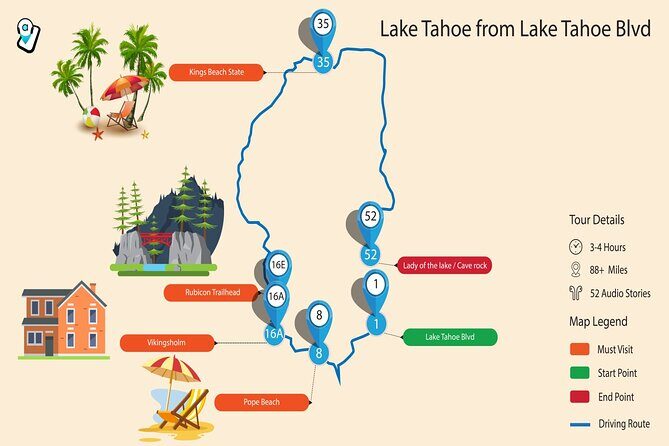 Ultimate Lake Tahoe Self-Guided Driving Audio Tour - FAQ