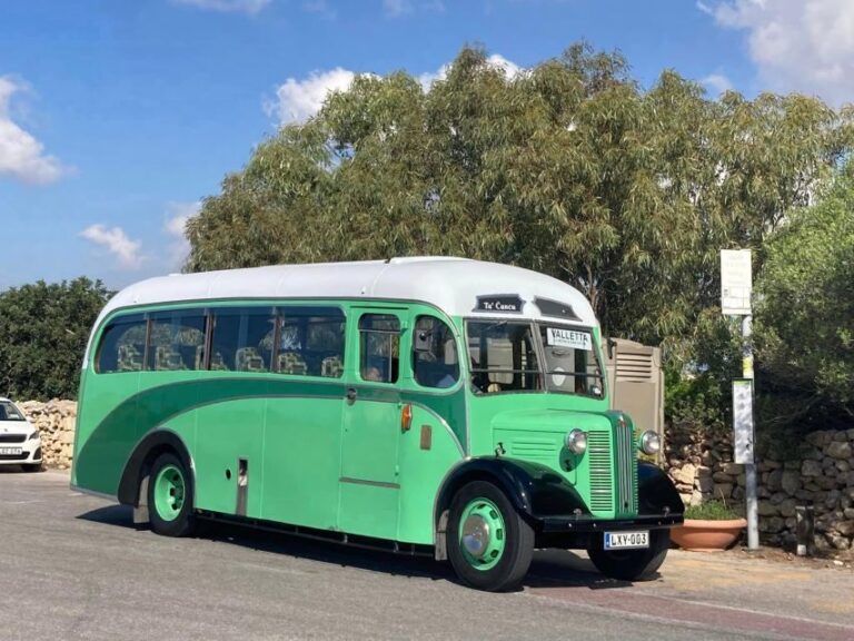 Valletta: Sunday Vintage Bus to Marsaxlokk - What to Expect on the Tour