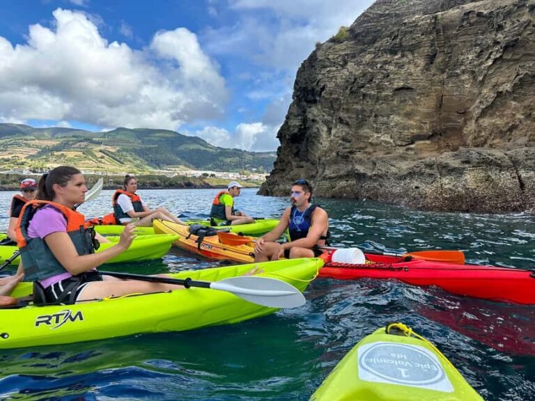 Vila Franca do Campo: Coast & Islet Caves Guided Kayak Tour - The Itinerary Breakdown