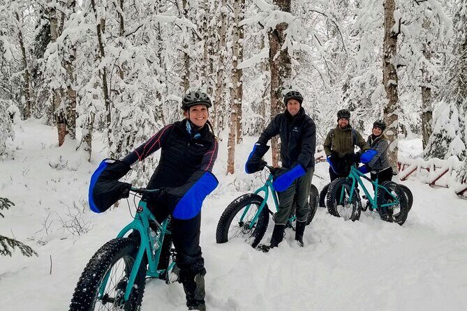 Winter Fat Biking Anchorage Tour - The Trail and Stops