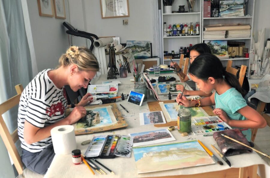 workshop for painting acropolis/landscape with local artist - What Will You Learn?