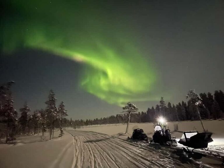 Ylläs: Northern Lights Snowmobile Safari with Transfers - The Itinerary Breakdown