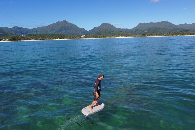 #1 eFoil 2 hr group + 2 hr wing foil or windsurf or kayak lesson - FAQs