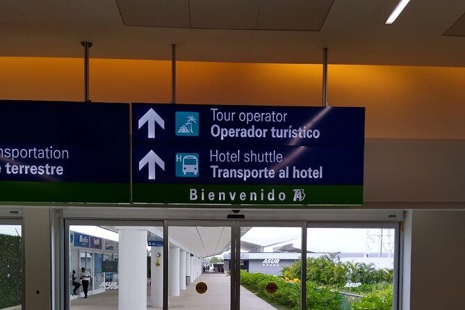 Airport Transfers to Puerto Aventuras - Private van (ROUND TRIP) FLAT RATE - How the Pickup Works