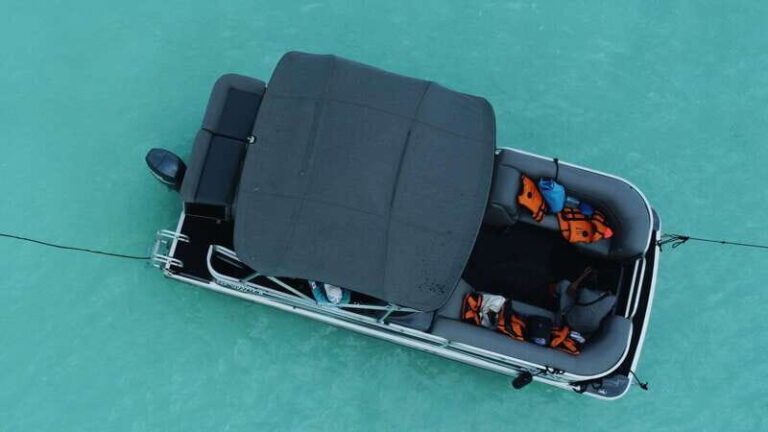 Bacalar: 3-hr Pontoon Boat Tour with Beach Club + Kayaks - The Itinerary in Detail