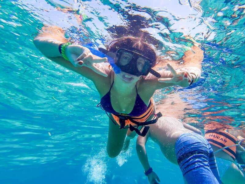 Cancun: Isla Mujeres All-Inclusive Catamaran with pick-up - Snorkeling & Marine Life