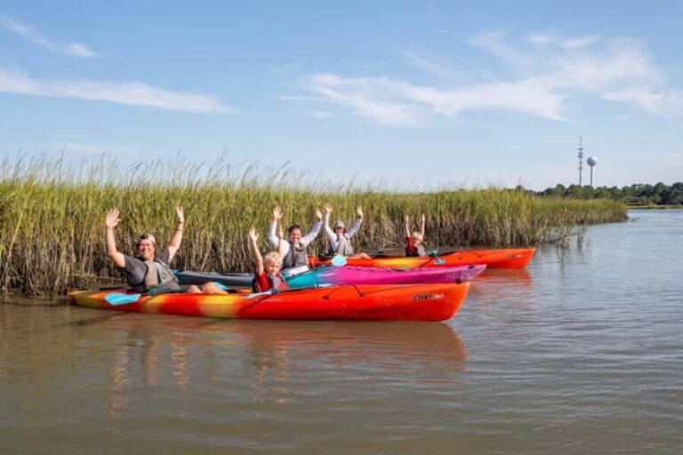Charleston: Folly River Sunset Kayak Dolphin Safari - The Itinerary in Detail
