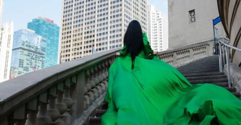 Chicago Luxury Flying Dress Photoshoot - A Close Look at the Experience