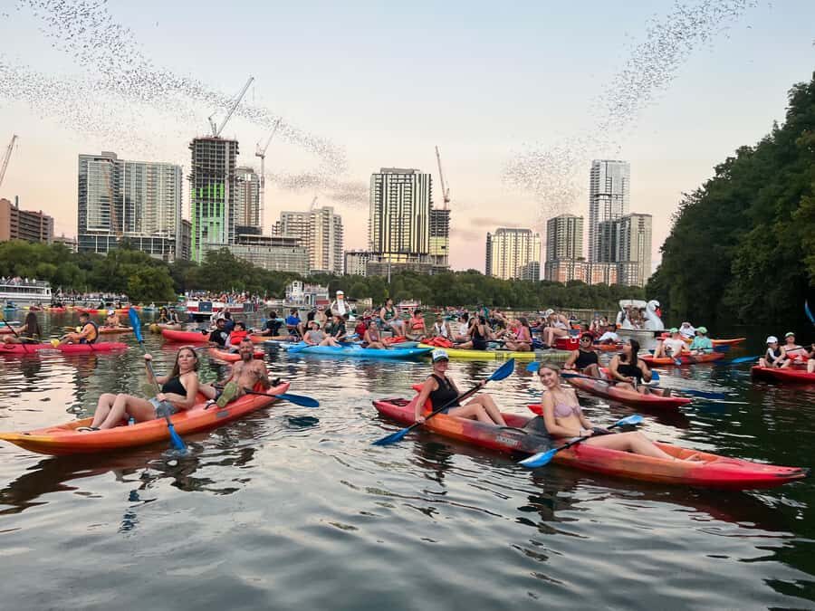 Downtown Sunset Tandem Kayak with 1.5M Bats - The Experience Itself: What You Can Expect
