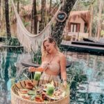 Floating breakfast in The Yellow Nest (near Dos Ojos cenote) - Visiting the Sacred Cenotes