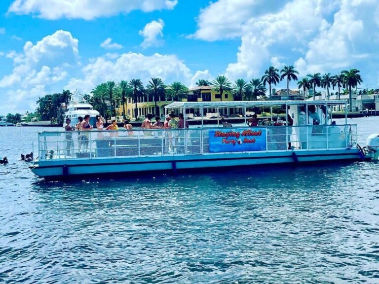 Fort Lauderdale: Scenic Boat Trip w/ Swim Stop & Inflatables - In The Sum Up