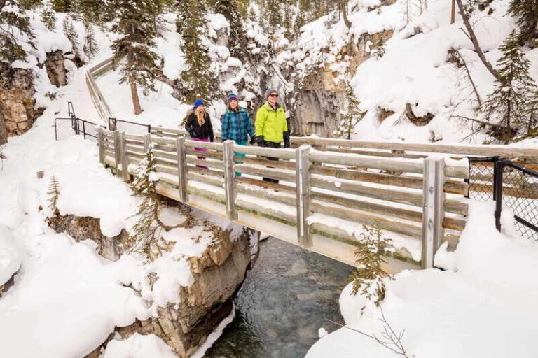 From Banff: Marble & Johnston Canyon Icewalk Combo - Warming Up and Transition