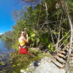 From Tulum: Four-Cenote Adventure - The Pirañas and Larger Cenote Naval