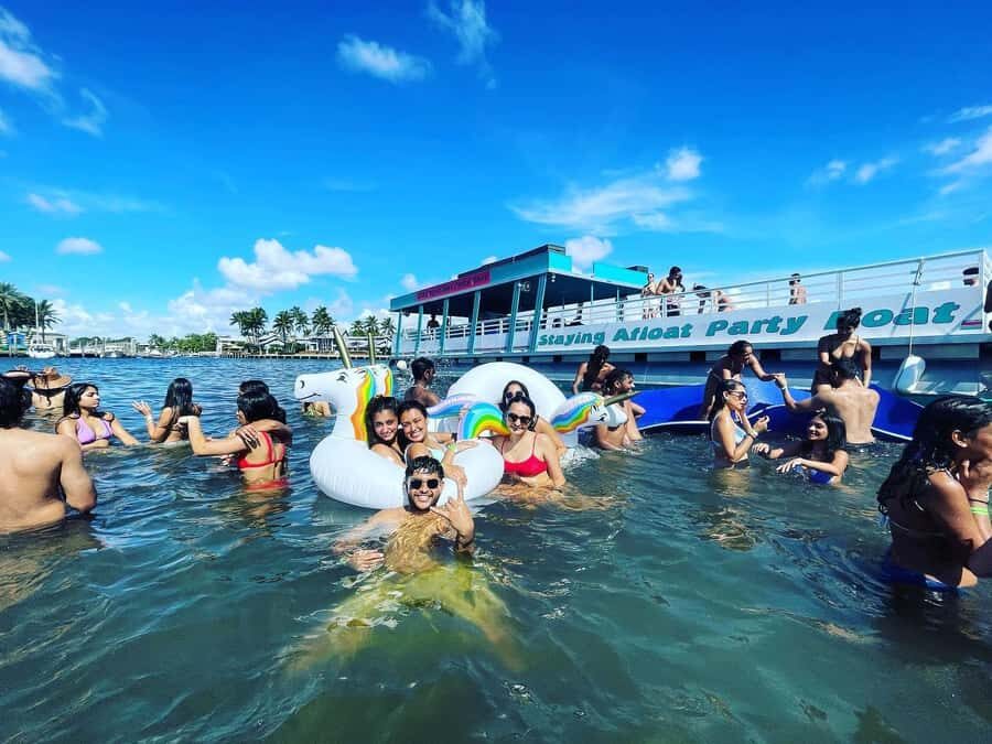 Ft. Lauderdale: Party Boat Tour to the Sandbar with Tunes - The Sandbar Stop — A Splash of Fun