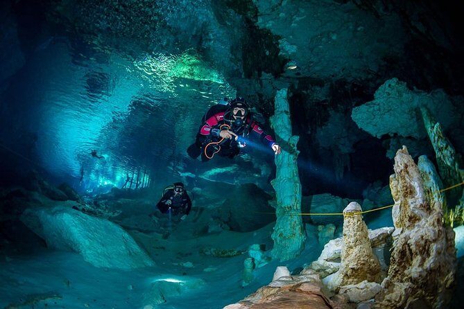 Go for 2 dives in cenote Dos ojos for certified divers - The Experience in Detail