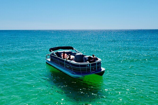 Half Day 90HP Pontoon Rental to Shell Island - Duration and timing