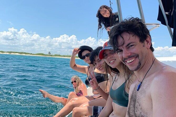 Isla Mujeres Full-Day Catamaran Tour  Buffet, Open Bar & Pickup - Snorkeling at the Coral Reef