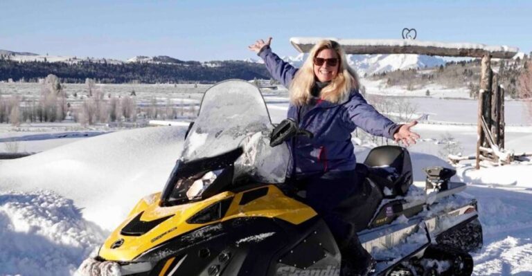 Jackson Hole: Grand Teton Full-Day Snowmobile Tour - Scenic Highlights