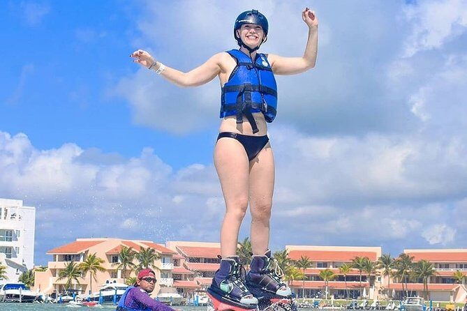 Jump in the air like a dolphin with the Flyboard extreme activity in Cancun - The Value of This Experience