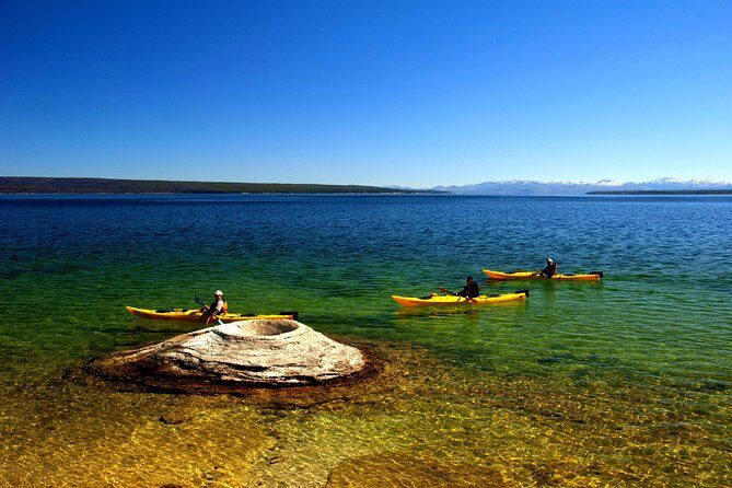 Kayak Day Paddle on Yellowstone Lake - The Geothermal Features: From Land and Water
