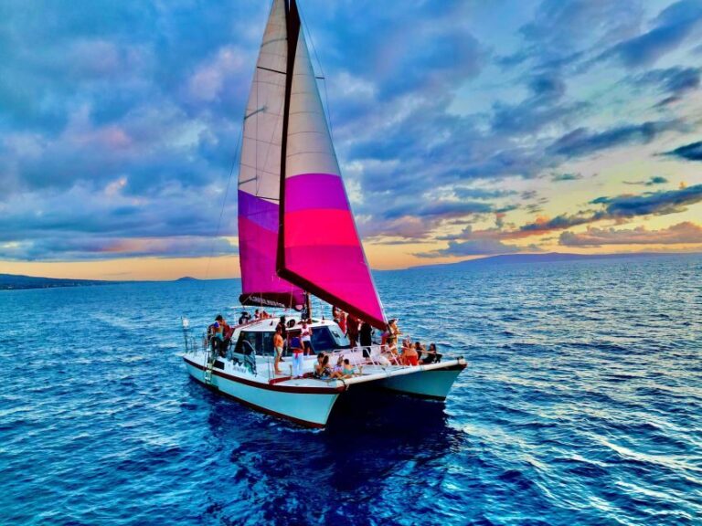 Maalaea Harbor: Sunset Sail on a Charming Hawaiin Catamaran - Whale Watching and Marine Life Encounters