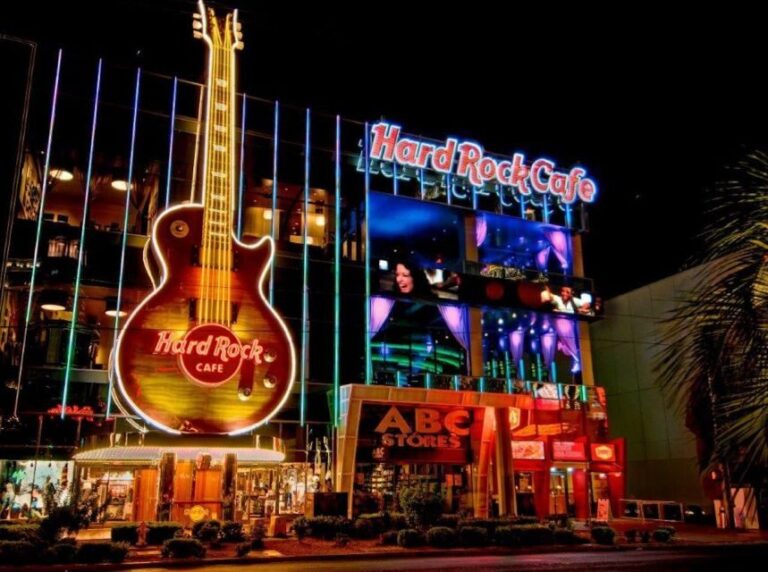 Meal at Hard Rock Las Vegas on the Las Vegas Strip - Authentic Memorabilia and Atmosphere