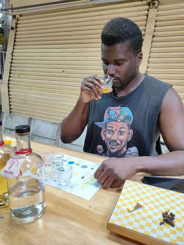 Mexico City: Tequila vs Mezcal - At an Exotic Market's Stall - The Value of the Tasting