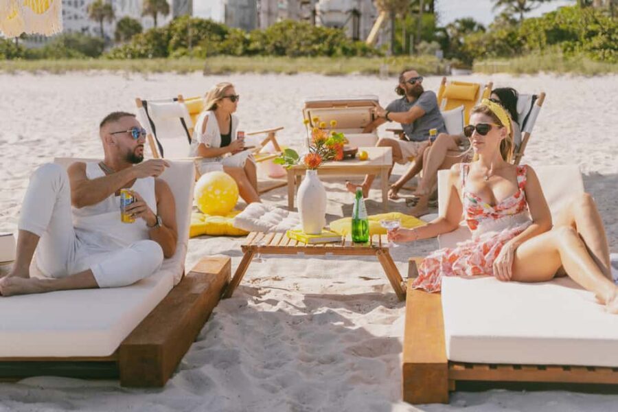 Miami: Private Beach Lounge and Picnic Set Up - Location and Accessibility