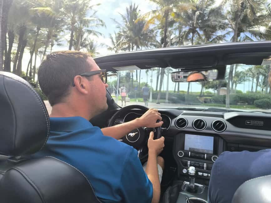 Miami: Private tour in a convertible Mustang in French - The Practical Side