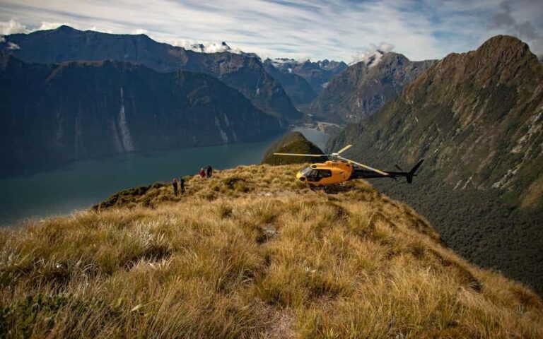 Milford Sound Heli | 1.5hr with Alpine & Earnslaw Landing - The Alpine Landing: A Rare Peek into Fiordland